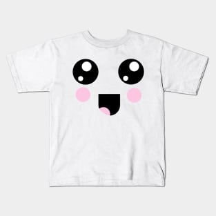 Excited Kawaii Face Kids T-Shirt